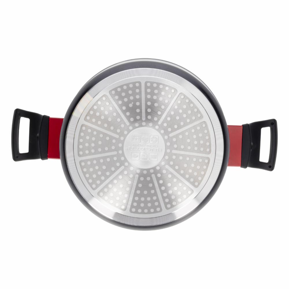 Olla Inducción Con Tapa De Vidrio 5,5 L BUGATTI 24 Cm - Imagen 2