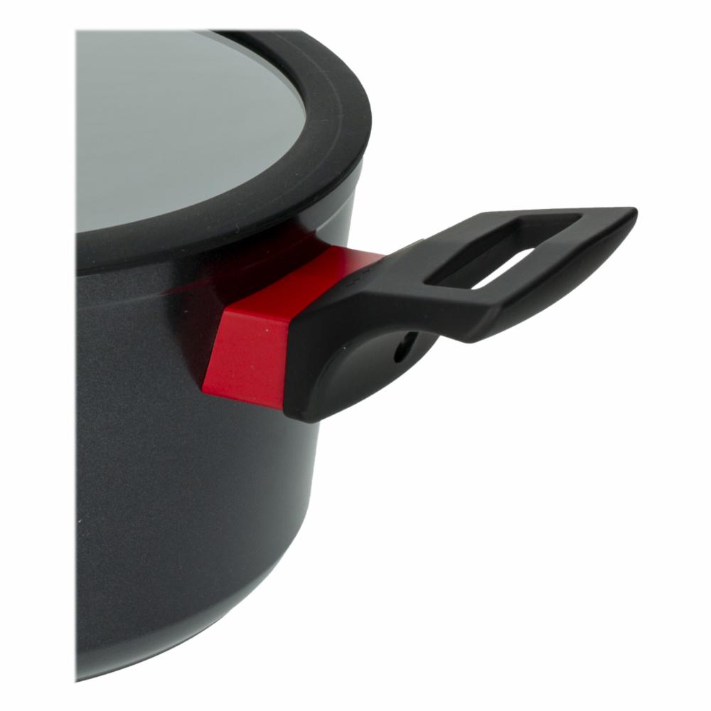 Olla Inducción Con Tapa De Vidrio 5,5 L BUGATTI 24 Cm - Imagen 3