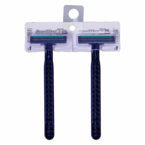 Afeitadora Desechable Caballero Azul 2 Cuchillas GOODMAX X 2 Uds