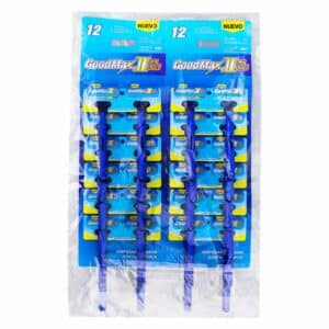 Afeitadora Desechable Caballero Doble Hoja GOODMAX X 12 Uds