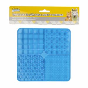 Tapete De Silicon Para Lamer Y Olfatear SOLEIL Azul