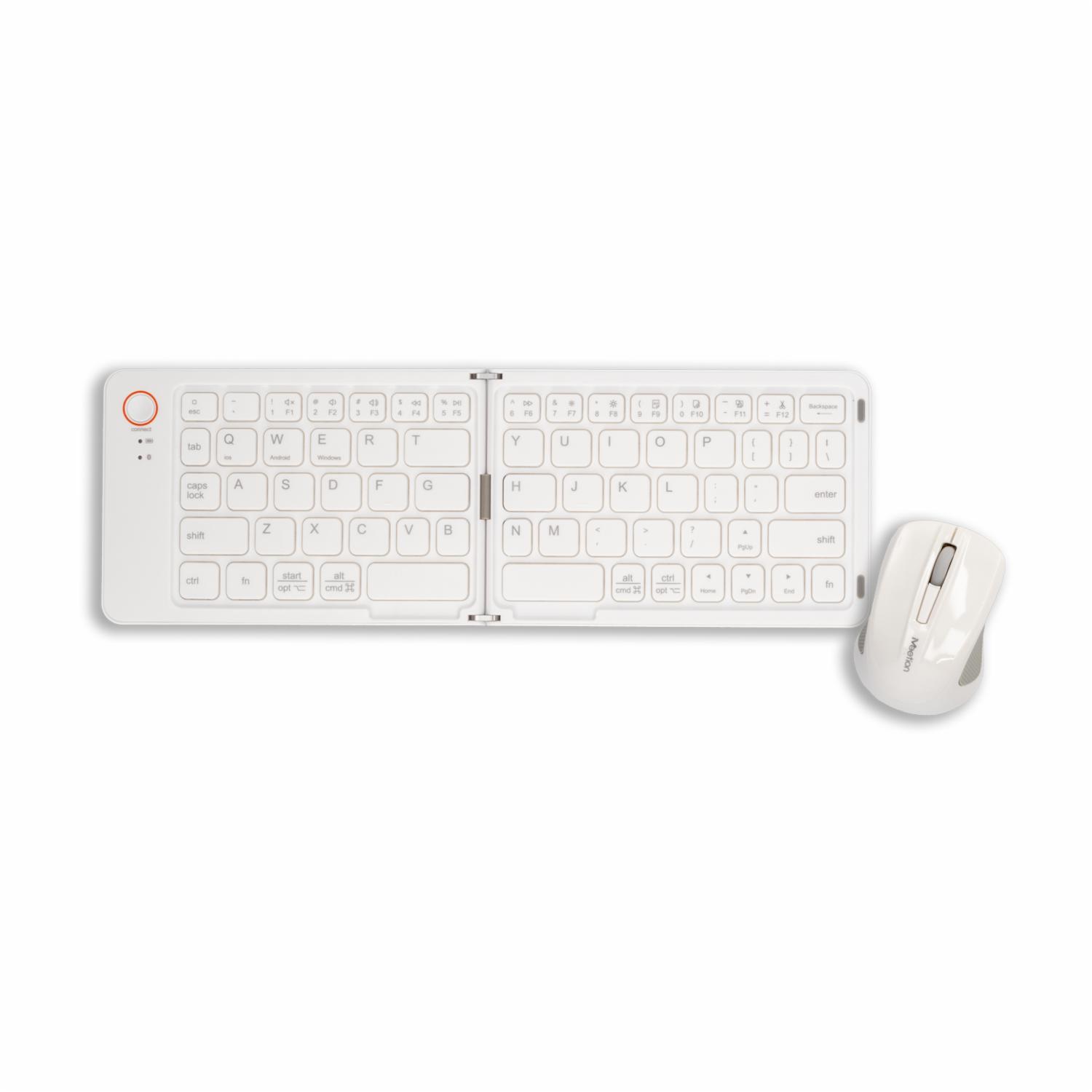 Teclado Y Mouse BTC001 Blanco MEETION Bluetooth - Imagen 2