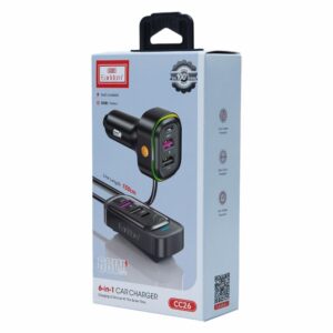 Cargador Para Auto 6 En 1 Múltiples Puertos EARLDOM 66 W