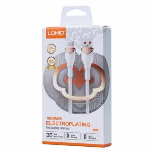 Cable Carga Rápida Para Iphone Electroplating 1 Metro LDNIO 30 W