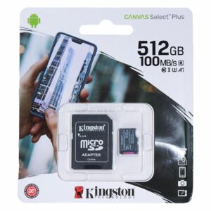 Micro SD Con Adaptador Canvas Select Plus KINGSTON 512 Gb