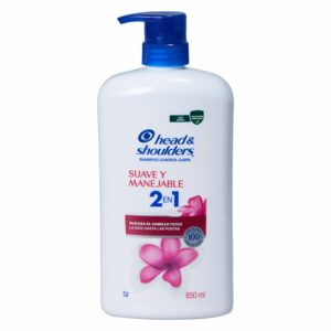 Shampoo Y Acondicionador Para Cabello Control Caspa Suave Y Manejable 2 en 1 HEAD & SHOULDERS 850 Ml