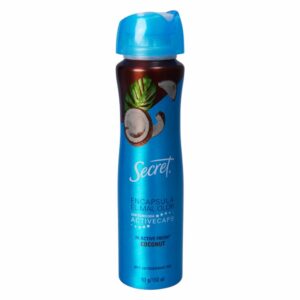 Desodorante En Spray Antitranspirante Active Fresh Fragancia Coco SECRET 150 Ml