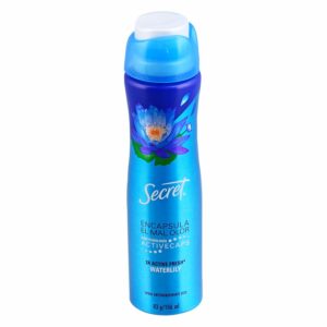 Desodorante En Spray Para Dama Encapsula El Mal Olor Fragancia Waterlily SECRET 150 Ml
