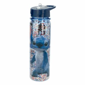 Botella Tomatodo Doble Pared Con Brillos Stitch DISNEY 600 Ml