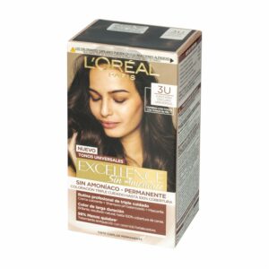 Tinte De Cabello Castaño Oscuro 3U Sin Amoniaco EXCELLENCE L'ORÉAL PARIS 1 Kit