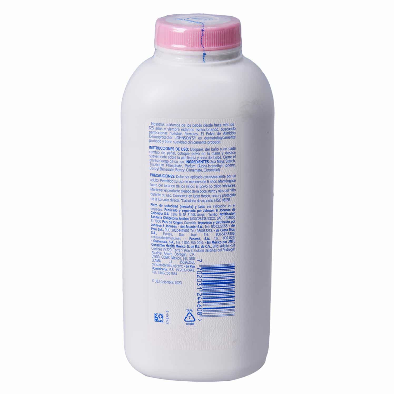 Polvo De Almidón Dermoprotector Para Bebé Formula Original JOHNSON'S 400 G - Imagen 2