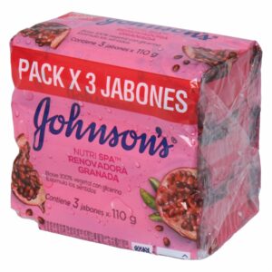 Jabón En Barra Granada Tripack JOHNSON'S 330 G
