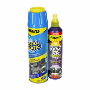 Espuma Limpiadora De Tapicería Mas Silicona Protección UV SIMONIZ 2 Piezas
