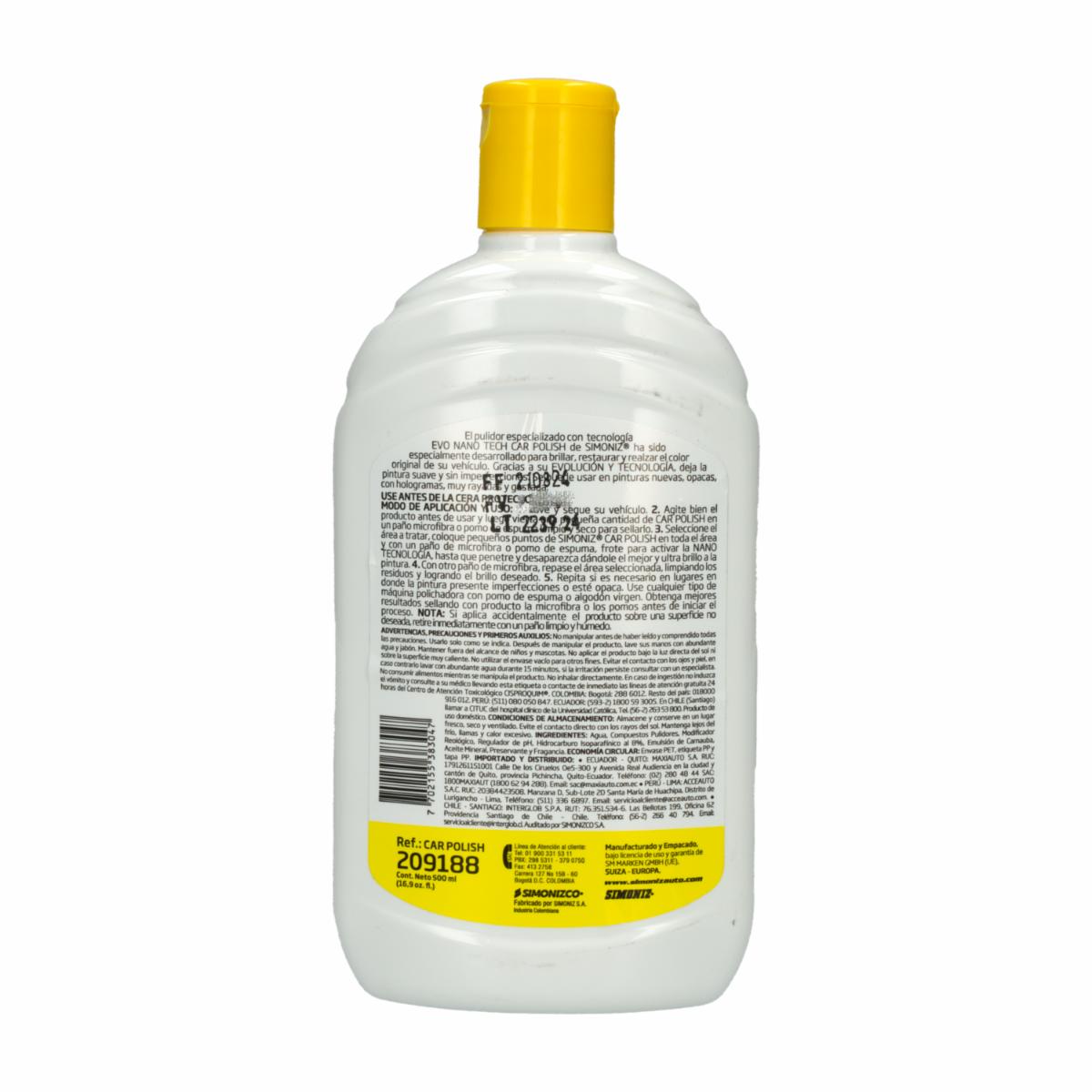 Pulimento Automotriz Desmanchador SIMONIZ 500 Ml - Imagen 2