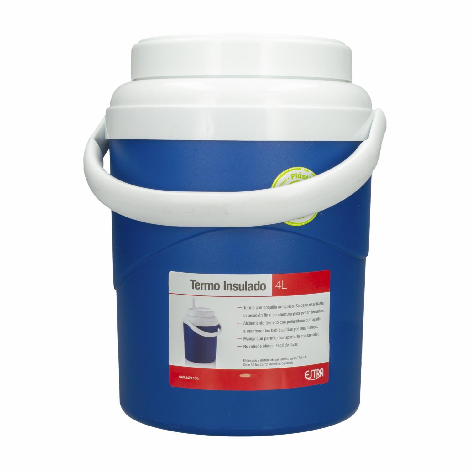Termo Insulado De Plástico Reciclado Azul ESTRA 4 L - Imagen 2