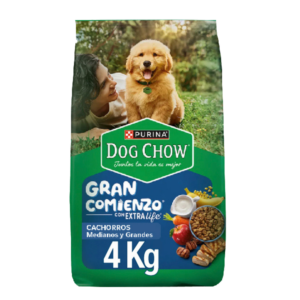 Alimento Para Perros Cachorros Medianos Y Grandes PURINA DOG CHOW 4 Kg