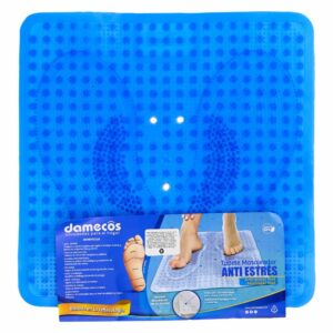 Tapete Masajeador Azul Traslucido DAMECOS 43 X 43 Cm