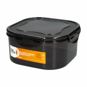 Repostero Cuadrado Hermético Keep Go Color Humo FREE HOME 1700 Ml
