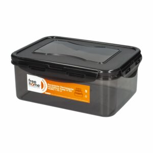 Repostero Rectangular Hermético Keep Go Color Humo FREE HOME 1.15 Litros