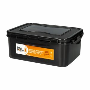 Repostero Rectangular Hermético Keep Go Color Humo FREE HOME 1.15 Litros