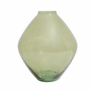 Florero Decorativo Rombo Bonaire Verde Militar OTÚN Mediano