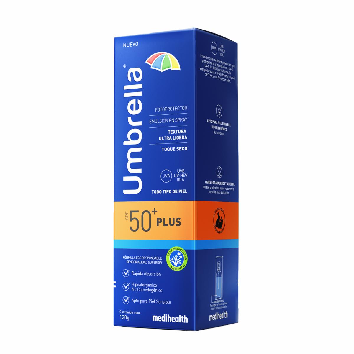 Protector Solar Plus Spf 50+ En Spray UMBRELLA 120 G