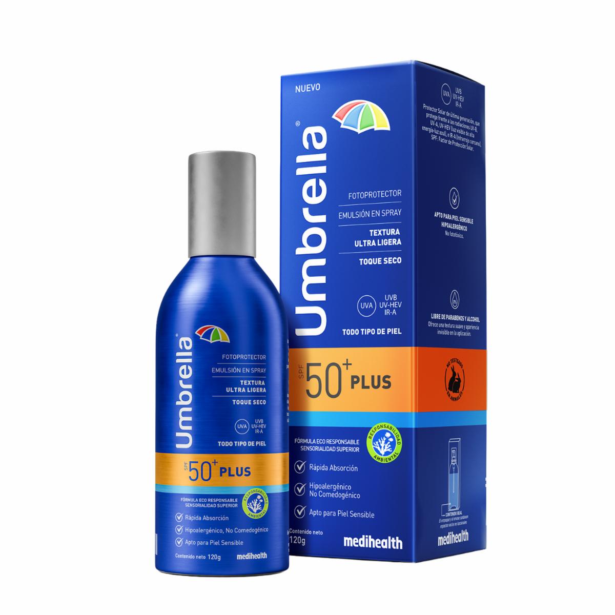 Protector Solar Plus Spf 50+ En Spray UMBRELLA 120 G