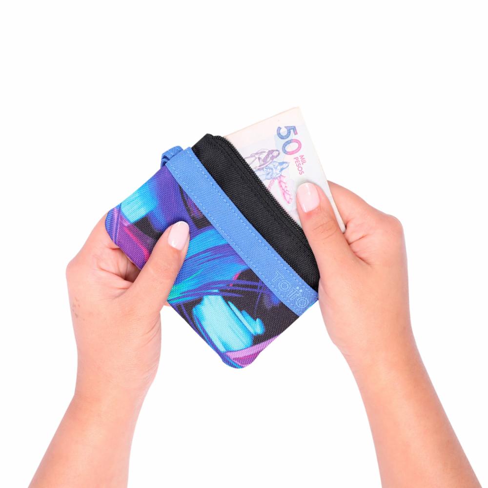 Monedero Para Mujer Azul TOTTO Melifera Stamp - Imagen 3