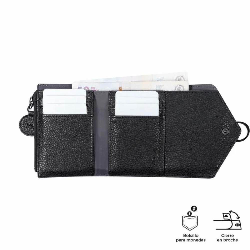 Billetera De Mujer Negro TOTTO Soft Ney - Imagen 4