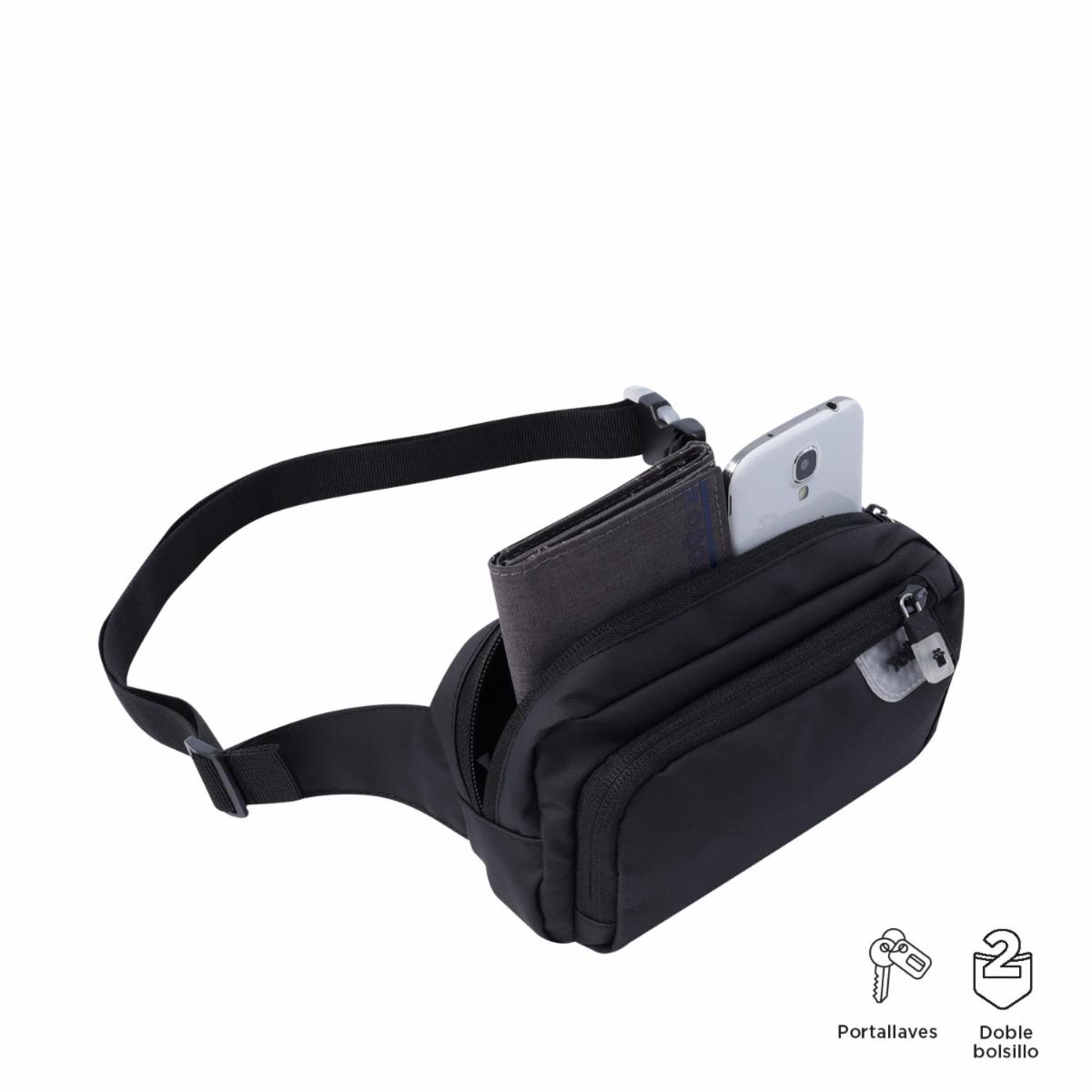 Canguro De Hombre Negro TOTTO Clear Sam