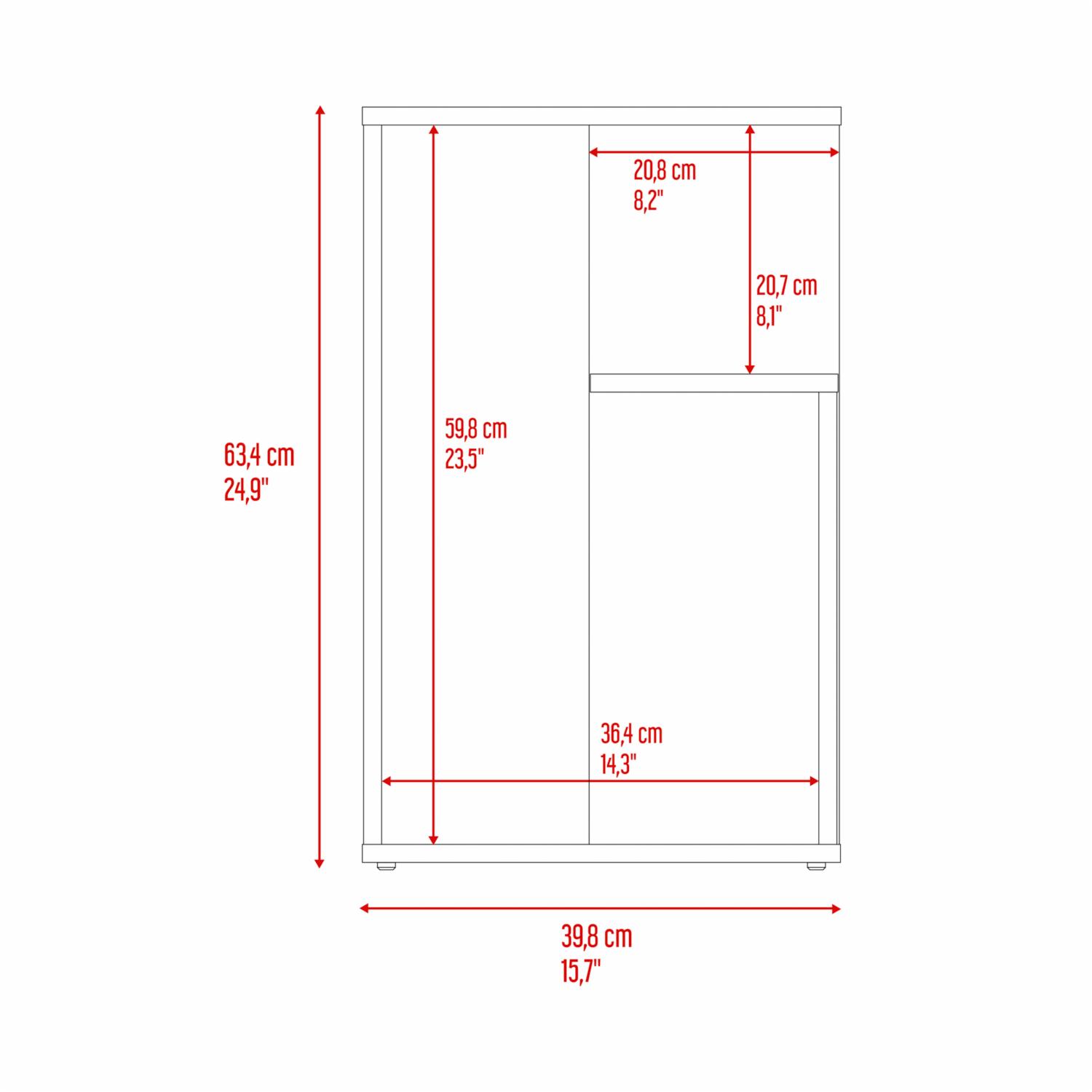 Mesa Auxiliar Everet Nogal RTA MDF - Imagen 6