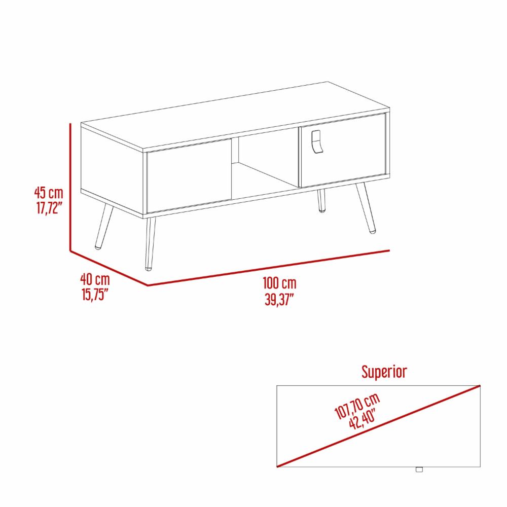 Mesa De Centro Funes Wengue Con Toquilla RTA MDF - Imagen 5