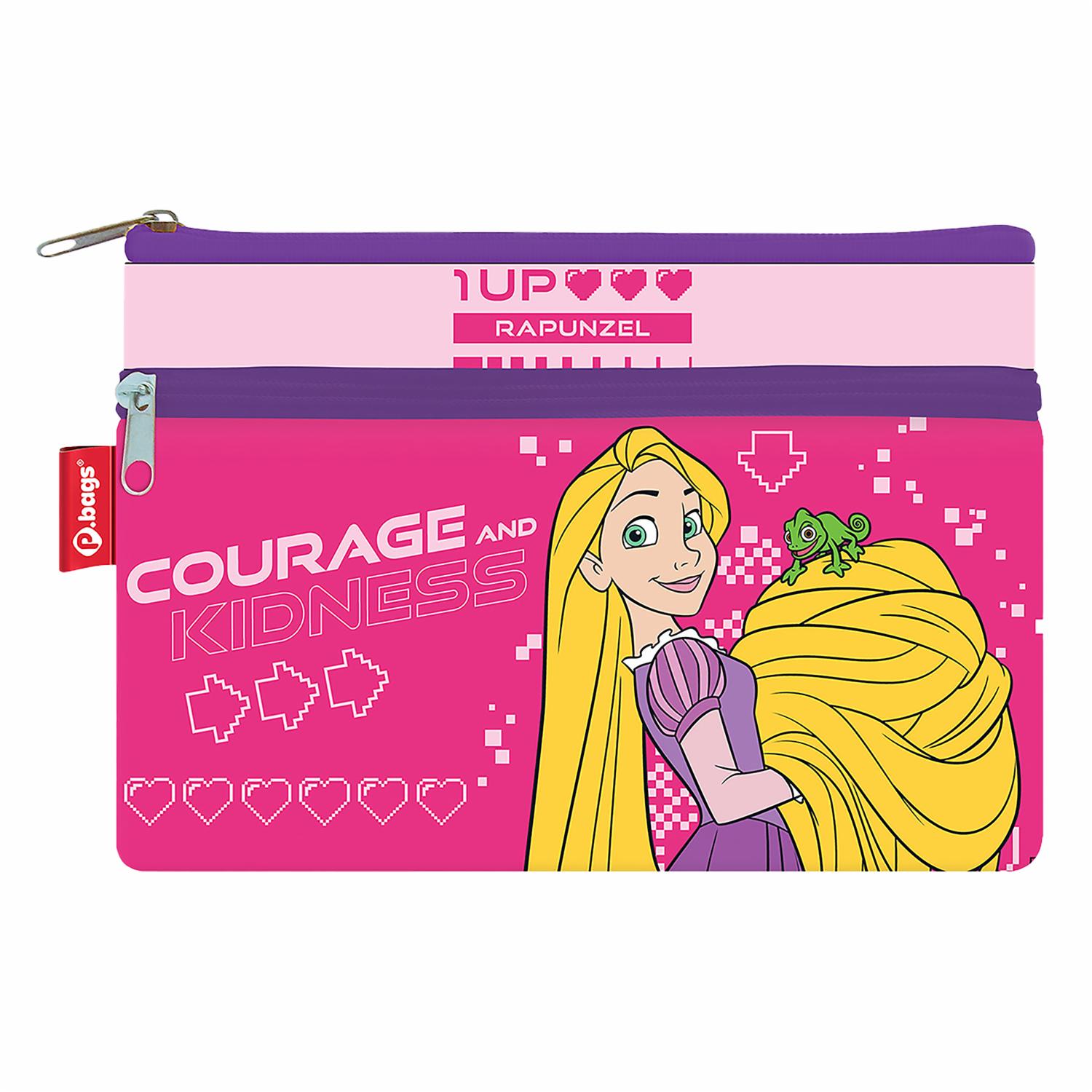 Cartuchera Niña 2 Bolsillos Personajes Surtidos PRIMAVERA 16,5X23,5X1Cm