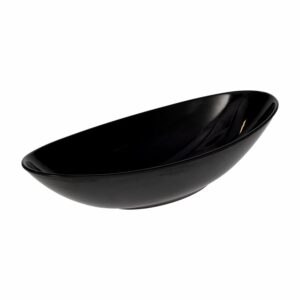 Bandeja De Frutas Grande Negra VAJILLAS SABANA 27 Cm