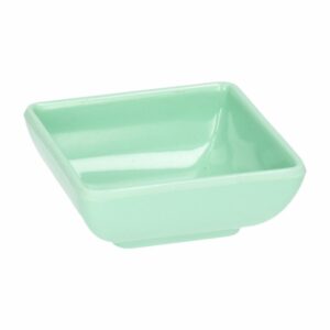 Salsera Cuadrada Verde Pastel VAJILLAS SABANA 7X7X2.5 CM