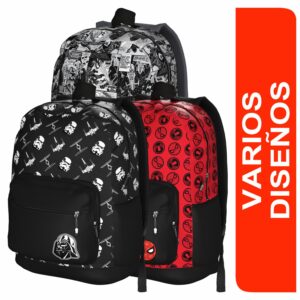 Mochila Escolar Puff Printing Marvel /Star Wars PRIMAVERA 14"
