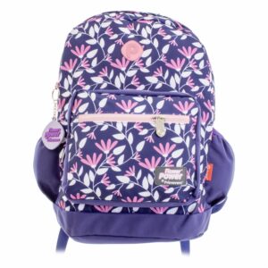 Mochila Escolar Natural P.bags FLOWER POWER 14"