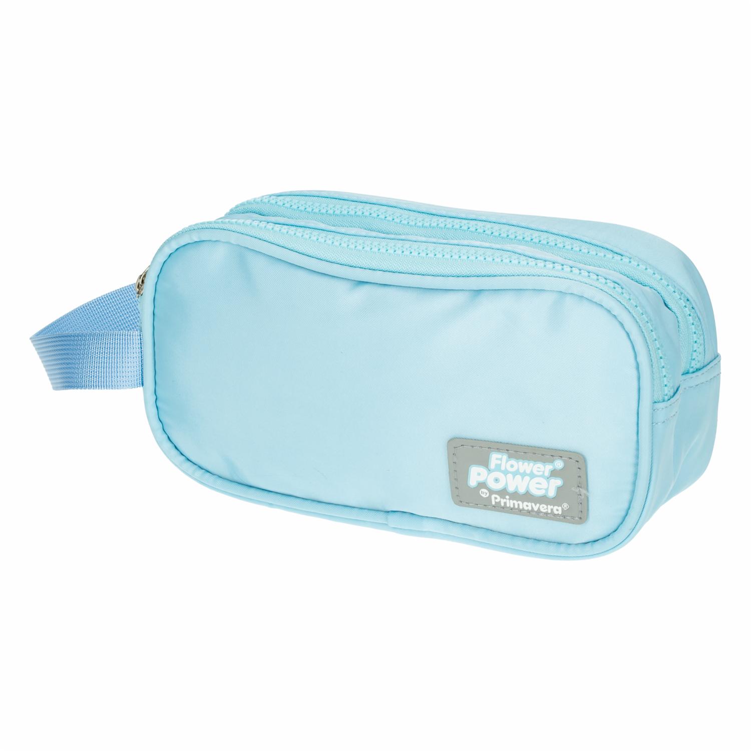 Cartuchera Macarrón 2 Bolsillos P.bags FLOWER POWER 11X22X8Cm - Imagen 2