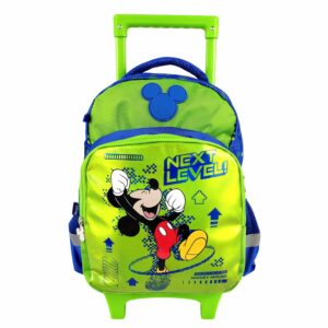 Mochila Escolar Trolley Para Niño Diseño Mickey PRIMAVERA 14"