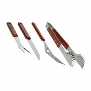 Set Parrillero Cuchillo Pinza Y Espátula FACUSA 3 Piezas