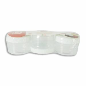 Set Reposteros Multiuso Con Tapa Blanca BASA 3 Piezas