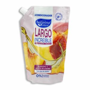 Acondicionador De Cabello Largo Increíble De Durazno Y Aceite De Jojoba BALLERINA 750 Ml