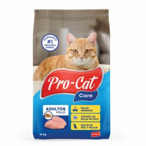 Alimento Para Gatos Adultos Sabor A Pollo PRO-CAT CARE 15 Kg