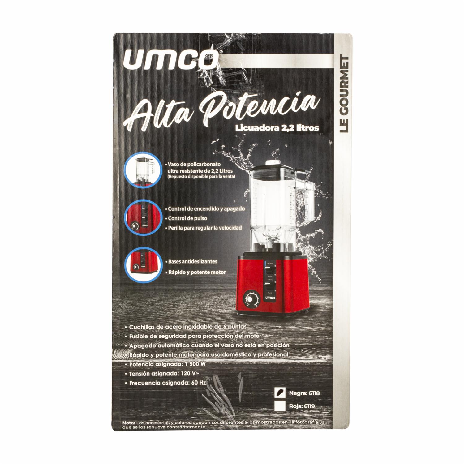 Licuadora 1500 Watts 6118 UMCO 10 Velocidades