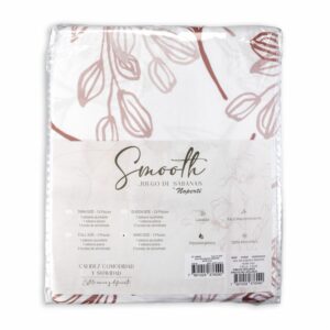 Juego De Sábanas Smooth Rose Tan NOPERTI