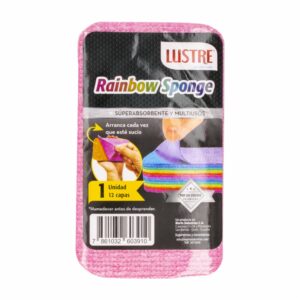 Esponja Arcoíris Super Absorbente Y Multiusos LUSTRE 12 Capas
