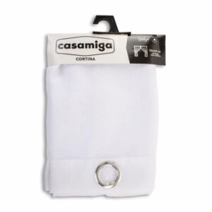Cortina De Área Modelo Velo Argolla Blanca CASAMIGA 210 X 115 Cm