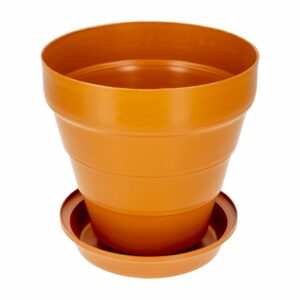 Maceta Jazmín Con Base Terracota PLÁSTICOS CHEMPRO 3 Litros