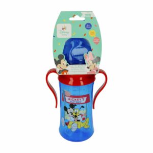 Taza Infantil Con Boquilla De Silicon Y Chupón Anticólico DISNEY 330 Ml