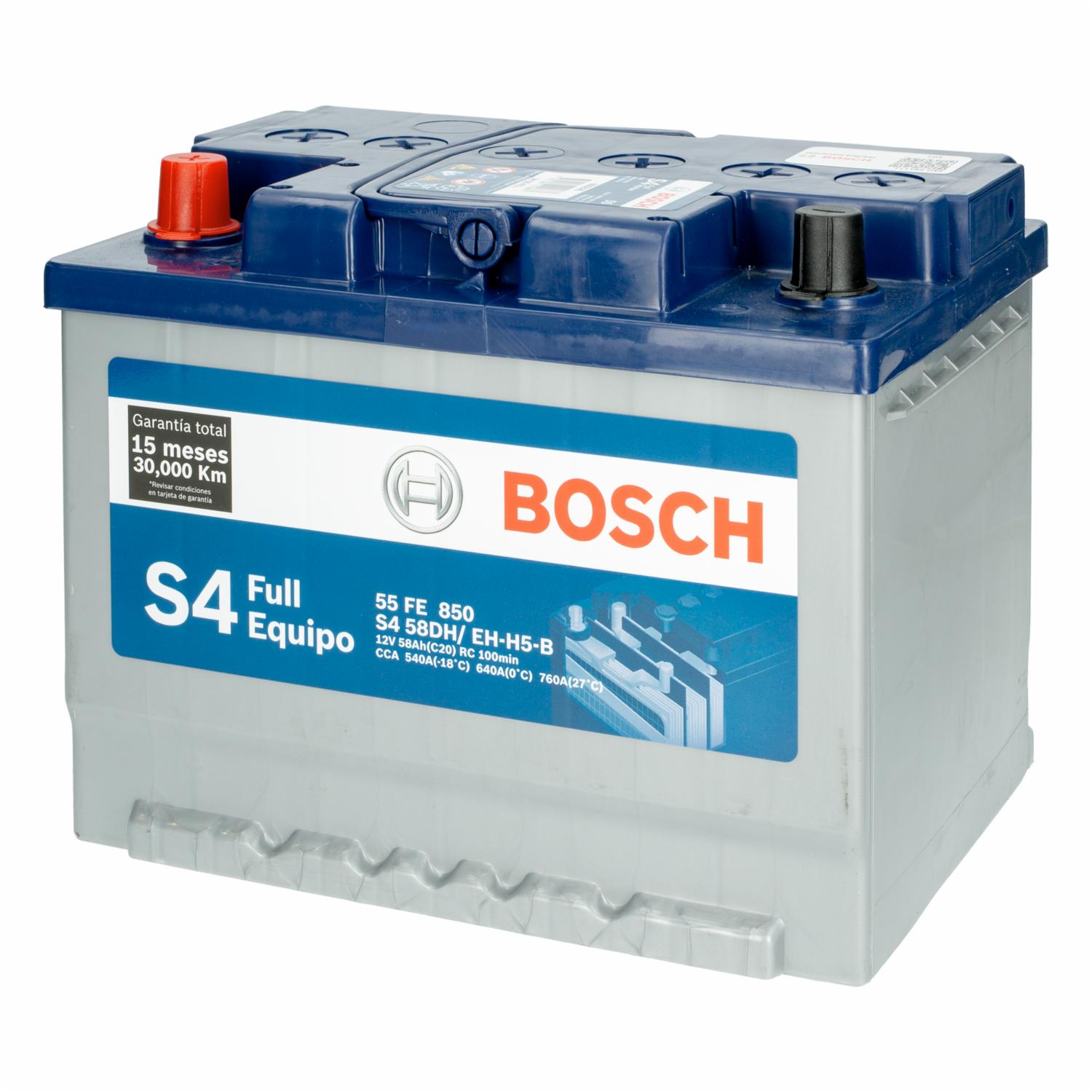 Batería Para Auto Full Equipo S4 Invertida BOSCH 55 FE